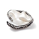 Perles de pépites de coquillages d'eau douce naturelles galvanisées SHEL-F005-09B-4