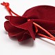 Velvet Bags Drawstring Jewelry Pouches TP-O002-A-08-3