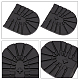 GORGECRAFT 2Pcs Non-Skid Sole Protector Non-Slip Wearable Flexible Rubber Shoe Soles Back Heel Stick Pad for DIY Sports Boots Leather Shoes Repair Supplies Replacement Accessories DIY-WH0319-38A-3