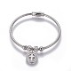 304 Stainless Steel Charms Bangles BJEW-P258-08-3