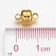 Brass Magnetic Clasps with Loops KK-H361-G-4