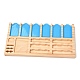 Bandeja de almacenamiento de herramientas de estante de pintura de diamante diy de madera rectangular DIY-L058-B02-2