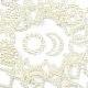 120 pièces 6 anneaux de liaison en plastique ABS imitation perle OACR-FS0001-02-3