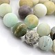 Natural Frosted Flower Amazonite Round Beads X-G-D616-6mm-1
