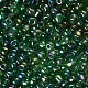 ラウンドガラスシードビーズ  透明色の虹  ラウンド  濃い緑  4mm SEED-A007-4mm-167-2
