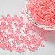Perles acryliques transparentes écologiques plaquées couleur bicône ab X-TACR-A003-4mm-02-1
