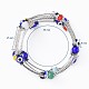 Five Loops Wrap Bracelets BJEW-JB04656-04-5