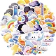 55Pcs Weather Theme PVC Self-Adhesive Cartoon Stickers STIC-PW0018-01-3