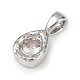 Подвески из латуни с прозрачным фианитом KK-L238-24P-2