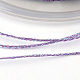 丸いメタリック糸  12プライ  紫色のメディア  1mm  約54.68ヤード（50m）/ロール MCOR-L001-1mm-20-2