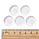 18MM Double-side Flat Round Transparent Glass Cabochons for Photo Craft Jewelry Making X-GGLA-S601-1-5