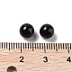 Perles sphériques en onyx noir naturel (teintes et chauffées) G-P520-18-3