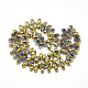 Electroplate Glass Beads Strands EGLA-S142-8x13mm-02-2