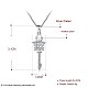 Ожерелье моды латуни кулон NJEW-BB26593-6