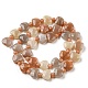 Chapelets de perles en pierre de lune naturelle G-C062-A11-01-3