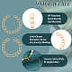 UNICRAFTALE 100 Strands 47mm Golden Chain Extenders 304 Stainless Steel Necklace Bracelet Anklet Extender Chain Set Metal Chains Accessories for Necklace Jewelry Making Supplies STAS-UN0002-12G-5