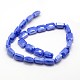 Electroplate Glass Beads Strands EGLA-J108-13x18mm-M-3