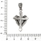 Подвески из хирургической нержавеющей стали 316 с микропаве из кубического циркония STAS-D304-18AS-3