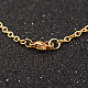 Цветок кулон ожерелье 304 из нержавеющей стали SJEW-L429-07-3