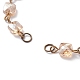 Fabrication de bracelets à maillons en perles de verre à facettes carrées AJEW-JB01150-49-2