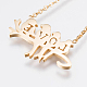 304 Stainless Steel Pendant Necklaces NJEW-F207-21-4
