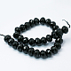 Natural Black Onyx Beads Strands G-E039-FA-14X10mm-2