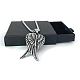 Ожерелья с подвеской в виде крыльев из нержавеющей стали для мужчин и женщин JJ8841-4