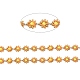 Звено цепи с эмалью из золотой латуни CHC-H103-06D-G-2