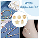 Hobbiesay 100 pièces 5 style rack placage perles en laiton KK-HY0001-71-7