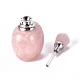 Botella de perfume abrible de cuarzo rosa natural G-K295-E02-P-2