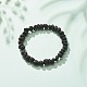 Bracelet extensible en perles de pierre de lave naturelle BJEW-JB08288-2