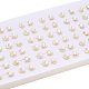 Orecchini a bottone con conchiglia bianca naturale e perla a mezzaluna PEAR-N020-05N-5