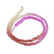 Brins de perles de verre de couleur dégradé transparent GLAA-H021-01B-10-4