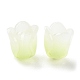 4-pétale bouchons acrylique opaque de perles X-SACR-D007-08B-1
