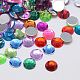 Faceted Half Round/Dome Acrylic Rhinestone Flat Back Cabochons GACR-YPO10MM-M-1