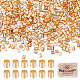 Beebeecraft 1 Box 1000Pcs Crimp Tube Beads 18K Gold Plated Crimping Tube Spacers Cord End Caps 2mm Loose Tiny Stopper Beads for Earring Necklace KK-BBC0004-49-1