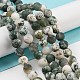 Natural Tree Agate Frosted Agate Round Gemstone Beads Strands G-O151-01-8mm-4