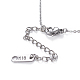 304 Stainless Steel Pendant Necklaces NJEW-O118-07-4