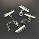 5 Strands 10-Hole Plating Zinc Alloy and Brass Ends with Chains PALLOY-N0102-02S-2