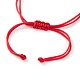 Unisex verstellbare Nylonfaden geflochtene Perlen Armbänder Sets BJEW-JB05832-4