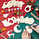 Kit fai da te per la creazione di ciondoli a tema natalizio DIY-WH0430-094-3