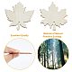 GORGECRAFT 20PCS Unfinished Wooden Maple Leaf Cutouts Craft Blank Wood Slices Hanging Ornaments Ornaments Gift Tags with Holes Fall Leaf DIY Decor Supplies for Fall Harvest Thanksgiving Christmas WOCR-GF0001-01-6
