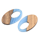 Ciondoli in resina opaca e legno di noce RESI-S389-005A-C01-2