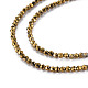 Chapelets de perles en verre électrolytique  EGLA-S174-23D-04-3