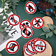Gorgecraft 10 pcs signes de caméra de stationnement non fumeur DIY-GF0002-23-4