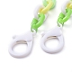 Персонализированные ожерелья-цепочки из абс-пластика NJEW-JN02847-03-2