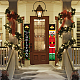 Panneau de polyester suspendu de noël pour les décorations de bienvenue du porche de la porte d'entrée du bureau à domicile HJEW-WH0011-20A-5