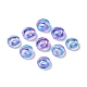 Perles de verre peintes par pulvérisation transparent X-GLAA-N035-04A-2