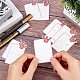 FINGERINSPIRE 260Pcs Hair Clip Display Cards Rectangle Crown Pattern Cardboard Hair Clip Cards(3.1x2.1inch) CDIS-FG0001-09-3