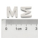 304 acciaio inossidabile fascino della lettera X-STAS-O072-M-3